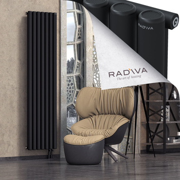 Mati Radiateur En Aluminium 2000x514 Noir - Thumbnail