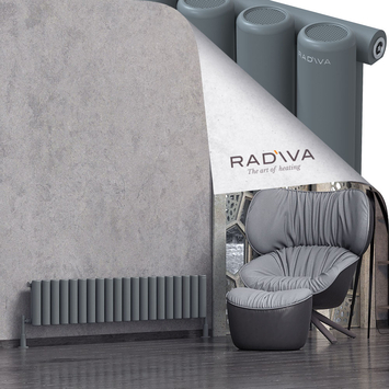 Mati Radiateur En Aluminium 300x1476 Anthracite - Thumbnail