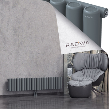 Mati Radiateur En Aluminium 300x1624 Anthracite - Thumbnail