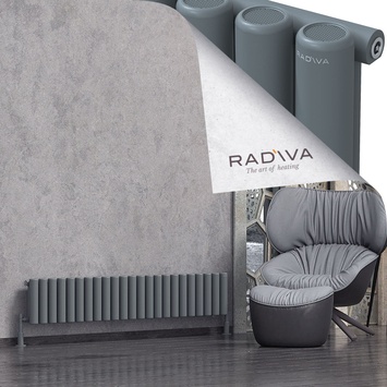 Mati Radiateur En Aluminium 300x1698 Anthracite - Thumbnail