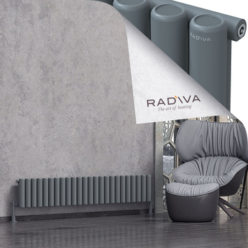 Mati Radiateur En Aluminium 300x1772 Anthracite - Thumbnail