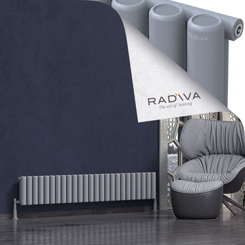 Mati Radiateur En Aluminium 300x1846 Gris - Thumbnail