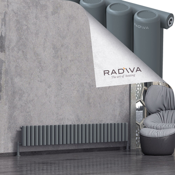 Mati Radiateur En Aluminium 300x2068 Anthracite - Thumbnail