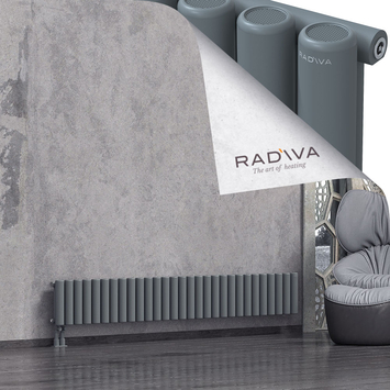 Mati Radiateur En Aluminium 300x2142 Anthracite - Thumbnail