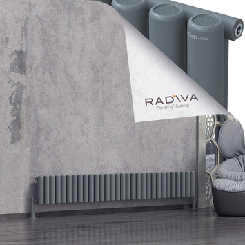 Mati Radiateur En Aluminium 300x2216 Anthracite - Thumbnail