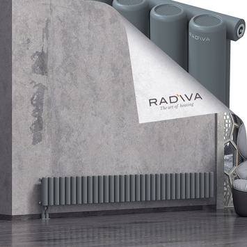 Mati Radiateur En Aluminium 300x2438 Anthracite - Thumbnail