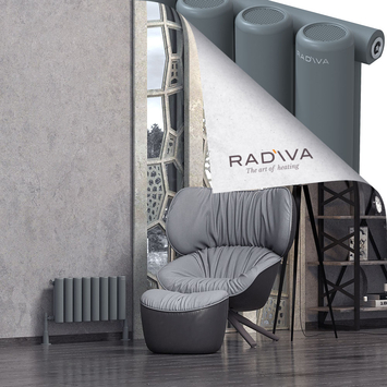 Mati Radiateur En Aluminium 300x588 Anthracite - Thumbnail