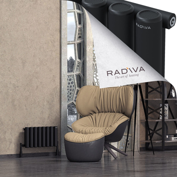 Mati Radiateur En Aluminium 300x588 Noir - Thumbnail