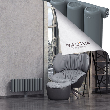 Mati Radiateur En Aluminium 300x884 Anthracite - Thumbnail