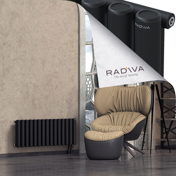 Mati Radiateur En Aluminium 400x1106 Noir - Thumbnail