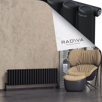 Mati Radiateur En Aluminium 400x1624 Noir - Thumbnail