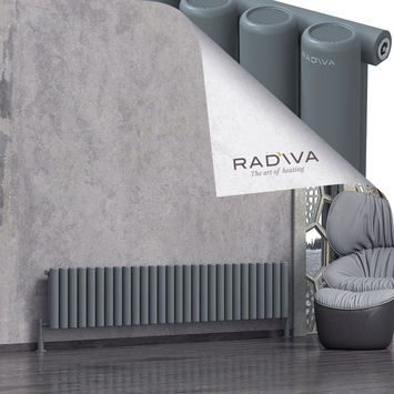 Mati Radiateur En Aluminium 400x2068 Anthracite - Thumbnail