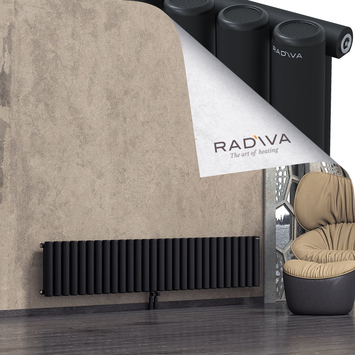 Mati Radiateur En Aluminium 400x2068 Noir - Thumbnail