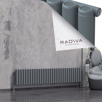 Mati Radiateur En Aluminium 400x2216 Anthracite - Thumbnail