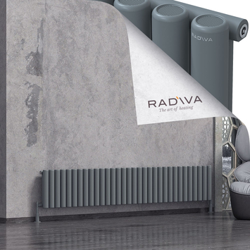 Mati Radiateur En Aluminium 400x2364 Anthracite - Thumbnail