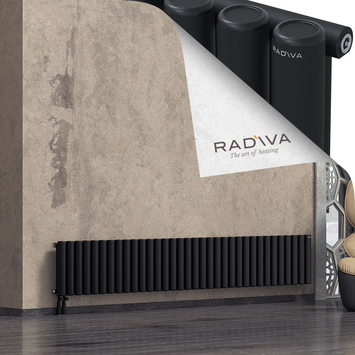 Mati Radiateur En Aluminium 400x2512 Noir - Thumbnail