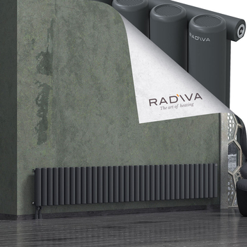 Mati Radiateur En Aluminium 400x2586 Anthracite Foncé - Thumbnail