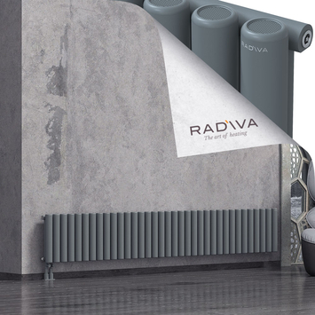 Mati Radiateur En Aluminium 400x2586 Anthracite - Thumbnail