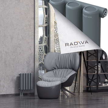 Mati Radiateur En Aluminium 400x366 Anthracite - Thumbnail