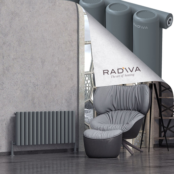 Mati Radiateur En Aluminium 500x1106 Anthracite - Thumbnail