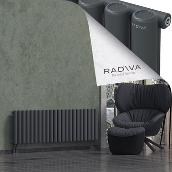 Mati Radiateur En Aluminium 500x1624 Anthracite Foncé - Thumbnail