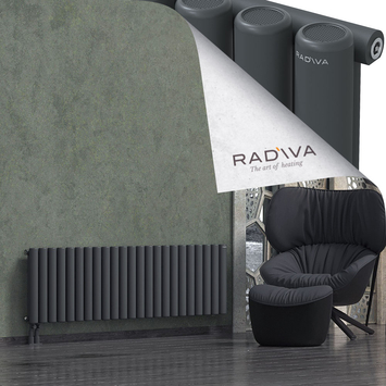 Mati Radiateur En Aluminium 500x1698 Anthracite Foncé - Thumbnail