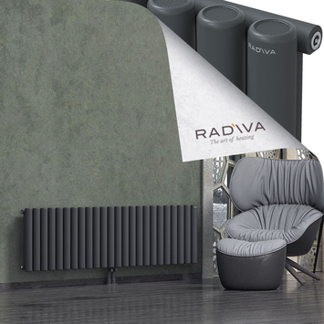 Mati Radiateur En Aluminium 500x1772 Anthracite Foncé - Thumbnail