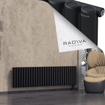 Mati Radiateur En Aluminium 500x2068 Noir - Thumbnail