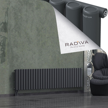 Mati Radiateur En Aluminium 500x2142 Anthracite Foncé - Thumbnail