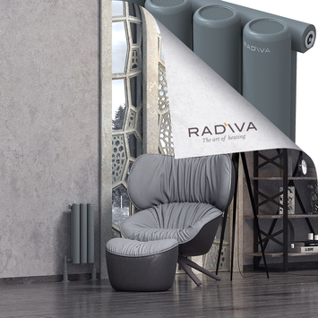 Mati Radiateur En Aluminium 500x218 Anthracite - Thumbnail