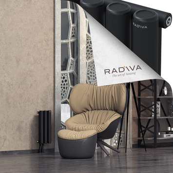 Mati Radiateur En Aluminium 500x218 Noir - Thumbnail