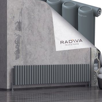 Mati Radiateur En Aluminium 500x2586 Anthracite - Thumbnail