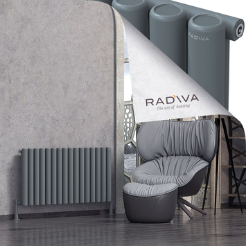 Mati Radiateur En Aluminium 600x1180 Anthracite - Thumbnail