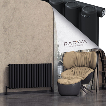 Mati Radiateur En Aluminium 600x1328 Noir - Thumbnail