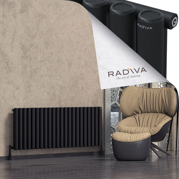 Mati Radiateur En Aluminium 600x1624 Noir - Thumbnail