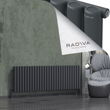 Mati Radiateur En Aluminium 600x2068 Anthracite Foncé - Thumbnail