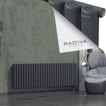 Mati Radiateur En Aluminium 600x2068 Anthracite Foncé - Thumbnail