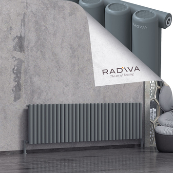 Mati Radiateur En Aluminium 600x2290 Anthracite - Thumbnail