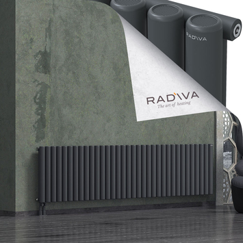 Mati Radiateur En Aluminium 600x2512 Anthracite Foncé - Thumbnail