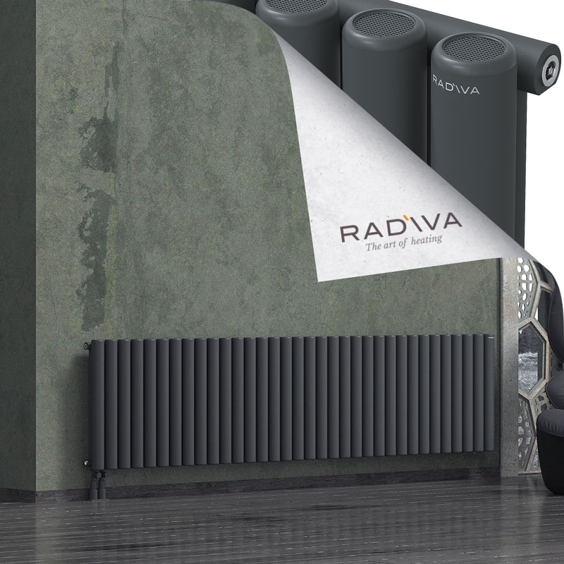 Mati Radiateur En Aluminium 600x2512 Anthracite Foncé