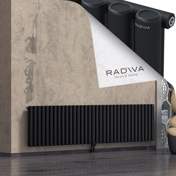 Mati Radiateur En Aluminium 600x2512 Noir - Thumbnail