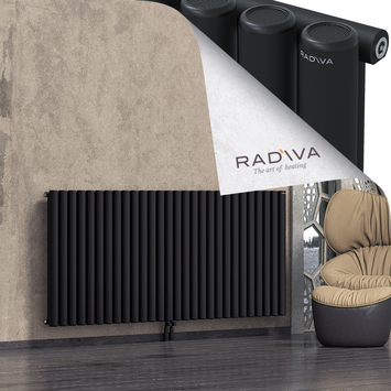 Mati Radiateur En Aluminium 900x2068 Noir - Thumbnail