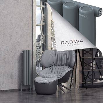 Mati Radiateur En Aluminium 900x218 Anthracite - Thumbnail