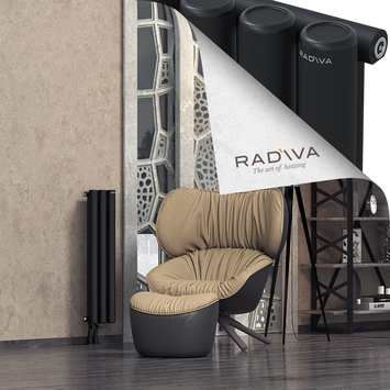 Mati Radiateur En Aluminium 900x218 Noir - Thumbnail