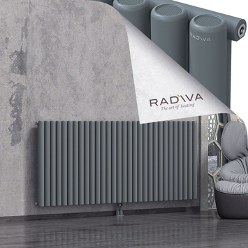 Mati Radiateur En Aluminium 900x2216 Anthracite - Thumbnail