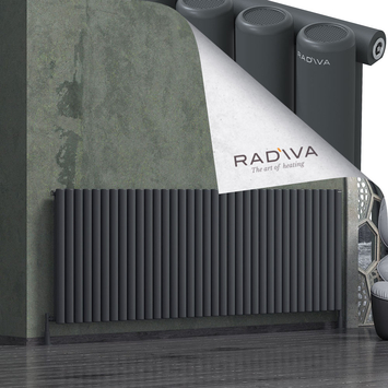 Mati Radiateur En Aluminium 900x2586 Anthracite Foncé - Thumbnail