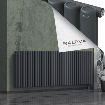 Mati Radiateur En Aluminium 900x2586 Anthracite Foncé - Thumbnail