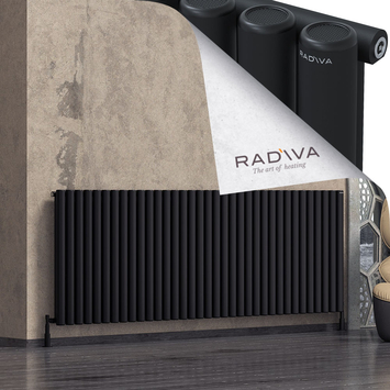 Mati Radiateur En Aluminium 900x2586 Noir - Thumbnail