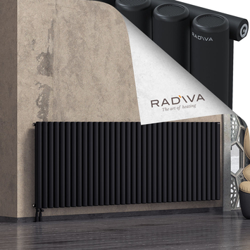 Mati Radiateur En Aluminium 900x2586 Noir - Thumbnail