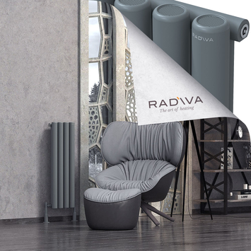 Mati Radiateur En Aluminium 900x292 Anthracite - Thumbnail